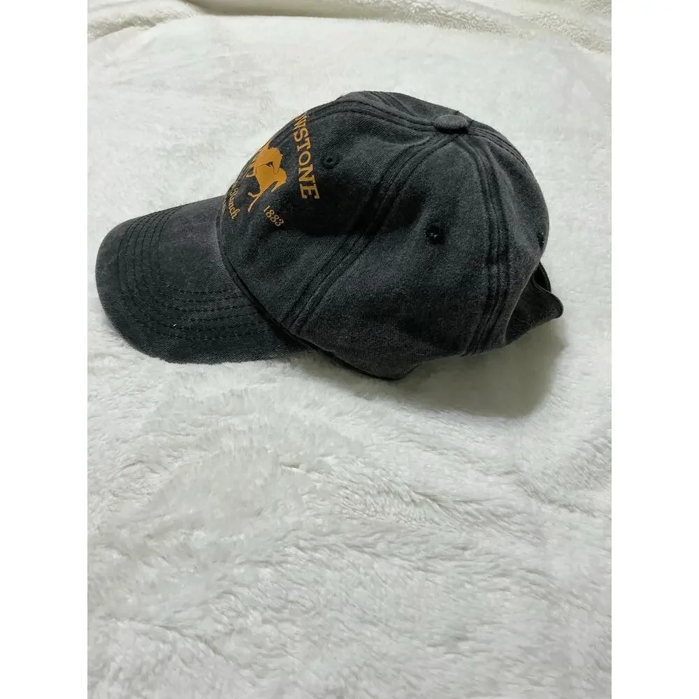 Yellowstone Dutton Ranch Montana Western Black Adjustable Hat